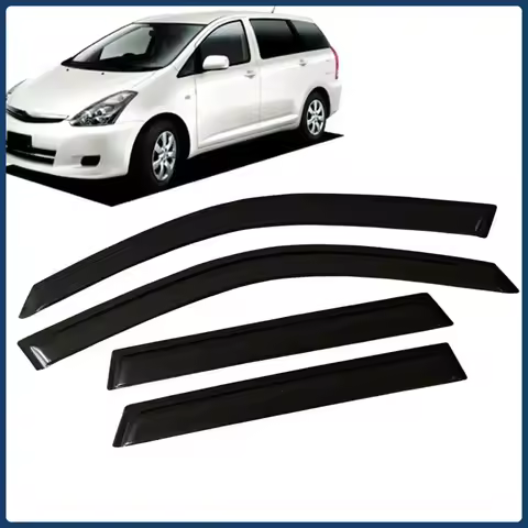 for TOYOTA WISH 2003-2009 Window Visor Rain Guard Side Vent Deflector Weathershield Outside-Mount