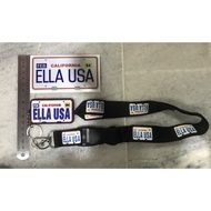 Lanyard ELLA USA Keychain ELLA USA Stiker ELLA USA pantul Cahaya