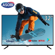 ASOBI SMART TV 32 Inches Android 9.0 TV 32 Inch Led TV Flat Screen on Sale Ultra-Thin Led Promo TV Netflix/Youtube Google Assistant Television