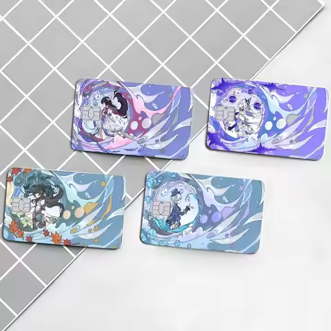 Anime Genshin Impact Film Skin Sticker Tape For Bank Credit Debit Card Personalized Credit Card Prot