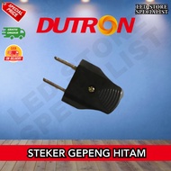 DUTRON Steker Gepeng Hitam Steker Tipis Hitam DV-SBA-01-H