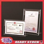 A3/A4/A5 Size Clear Acrylic Certificate Photo Frame Wedding Photo Frame Menu Frame
