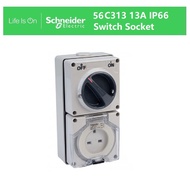 Schneider 56C313 13A Weatherproof Switch Socket IP66