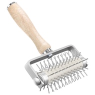 Pastry Roller with Stainless Steel Spikes Homemade Pizza ToolPrevents Dough from BlisteringPizza Mak