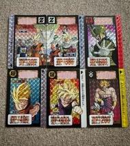 絕對經典   龍珠本彈14 兒時回憶  龍珠閃卡【全員出擊】 合拼絲路閃咭     全套閃 （日版1993年初版)