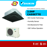 Daikin Air Conditioner (2.0HP-3.0HP/Black Panel) DC Inverter FCF-C siri R32 kaset siling FCF50C / FCF60C / FCF71C