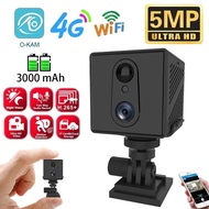 5MP 4G SIM Card Mini Camera CCTV 3000mAh Wireless Smart Home Night Cision 6X Zoom Motion Detection B