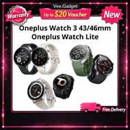 [Global] OnePlus Watch 3 46mm/43mm | Oneplus Watch Lite Smartwatch AMOLED Display,100+ Sports Modes