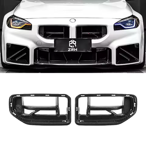 G87 M2 Auto Parts Dry Carbon Fiber CS Style Front Bumper Grille for BMW G87 M2 Coupe 2023+Carbon Fib