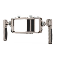 Universal Phone Video Rig Cage 67mm Filter Adapter Dual Handles Stabilizer for iPhone 15 14 13 Pro M