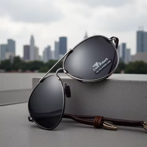 Cook Shark 2020 New Sunglasses Men's Color Polarized Driving Driver Toad Glasses Tide