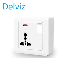 Delviz(international brand)(UK/EU/US socket) universal wall power socket 13A with switch control.3-h