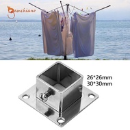 [Gamchiano] 5 Pieces Square Post Flange Post Fittings Anti Rust Floor Post Flange Handrails