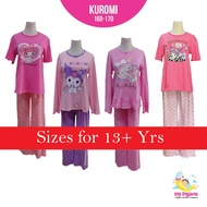 Sanrio Original Brand 160/170 Big Size Pyjamas Set 100% Cotton Adult Pyjamas Baju Tidur Dewasa