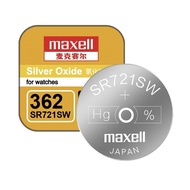 [SG] Maxell 362 SR721SW SR58 SR721 Silver Oxide Button Battery (2 Pieces)