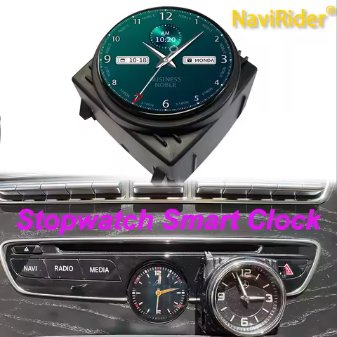 For Benz C/E/S/CLS W205 W463 W219 W222 W213 NTG5.0/5.5 Interior Central Compass Time Electronic Mete