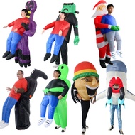 ET Alien inflatable suit Alien Monster Inflatable Costume Scary Green Alien Cosplay Costume For Adul