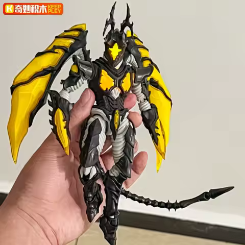Original Keeppley Ultraman Ultra Kaiju Series Hyper Zetton Action Figures Assembled Movable Models T