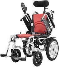 Lightweight for home use High Performance Power Wheelchair with headrest Foldable Portable Power Wheelchair Powered by Electric Energy or Used as a Manual Wheelchair for Disabled Elderly People