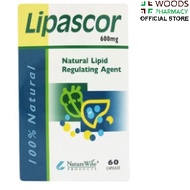 Lipascor Capsules 60s - Natural lipd and cholesterol regulating supplements with fermented Red Yeast