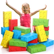24 Pack Cardboard Building Blocks, Large Cardboard Blocks for Kids Jumbo Building Bricks for Buildin