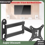 [kidsworld1.sg] Universal Retractable TV Rack Wall Mount Bracket 17 to 32 inch LCD Monitor