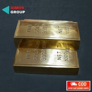 FINE GOLD 999.9 / Miniatur Emas Batangan Kuningan gold 1000gr