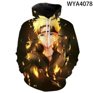 Cosplay Jackets Naruto Anime Hoodies Sweatshirt 3D Printed Men Women Children Fashion Boy Girl Kids Pullover Hooded Streetwear