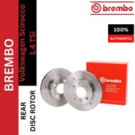 BREMBO Volkswagen Scirocco 1.4 TSi Rear Brake Disc Rotor