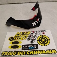 Kyt r10 glossy Helmet spoiler+visor print cut Sticker