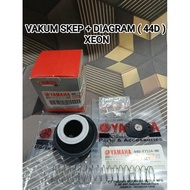 VACUUM SKEEP + DIAPHRAGM CARBURETOR (44D) YAMAHA XEON OLD RUBBER NAIL CARBURETOR MIKIMOUSE DIAGRAM H