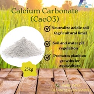 Calcium Carbonate CACO3 (25KG) | Neautralize acidic soil | Balance water and soil pH | Agriculture L