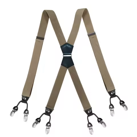 High-Quality Fashion 8-Clip Suspenders Set for Men And Women Perfect Christmas & Black Week Gift
