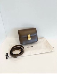 Celine Classic Box teen 焦糖色 棕色金扣 豆腐包
