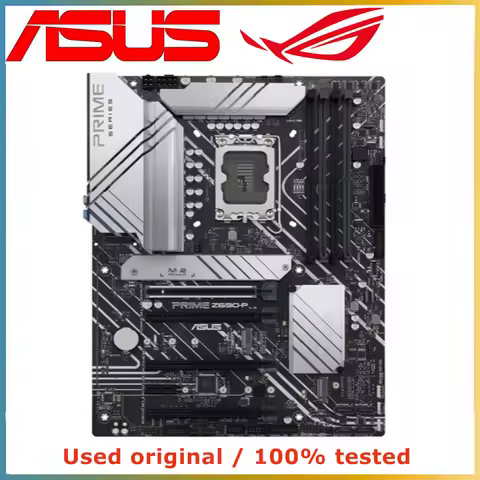 For ASUS PRIME Z690-P DDR5 Motherboard LGA 1700 Socket ATX Intel Z690 Chipset support i9-14900 i7-14