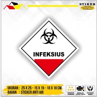 K3 B3 Hazmat Infectious Label Symbol Sticker