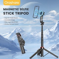 Orashare C20 Magnetic Selfie Stick Tripod Bluetooth Remote Extendable 360 Phone Stand for iPhone
