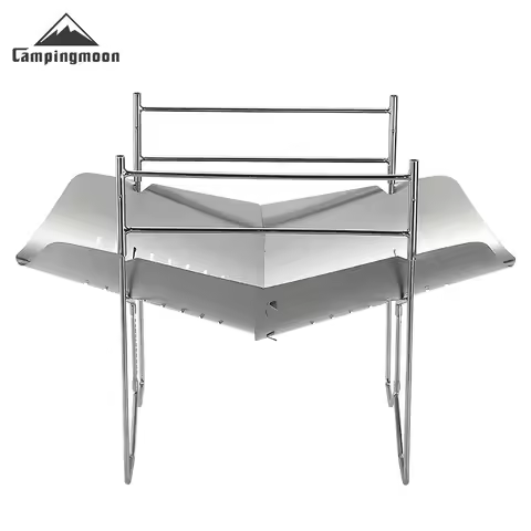 Campingmoon Outdoor Portable Folding Garden Stainless Steel BBQ Grill Camping Portable foldable outd