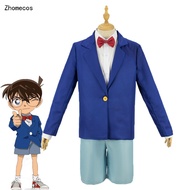 New Zhomecos Amine Detective Conan Cosplay Costume Edogawa Konan Kudou Shinichi Full Set Costume Cosplay For Children and Adult