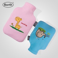 Borth/borth Small Cartoon Hot Water Bottle Water Filling Hot Water Bottle Flushing Mini Hot Water Bo