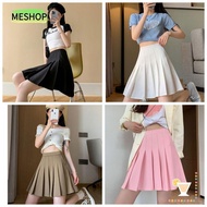 ME Mini Skirt, Skirt with Shorts Underneath Women Golf Skirt Tennis Skirt, Fashion Lining Shorts Athletic Tennis Skirt Black/White Pleated Skirt Girls