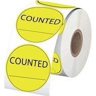 Counted Stickers 2 Inch Counted Inventory Control Labels 500 Pcs Counted Shipping Labels Round Circl