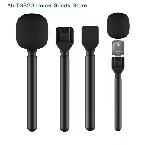 [TG820]Wireless Handheld Interview Microphone Adapter With Windshield Foam For Rode Wireless GO II F