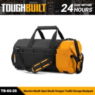 TOUGHBUILT TB-60-16/TB-60-20/TB-60-26 16"/20"/26" Massive Mouth Open Mouth Octagon Toolkit Multi-fun