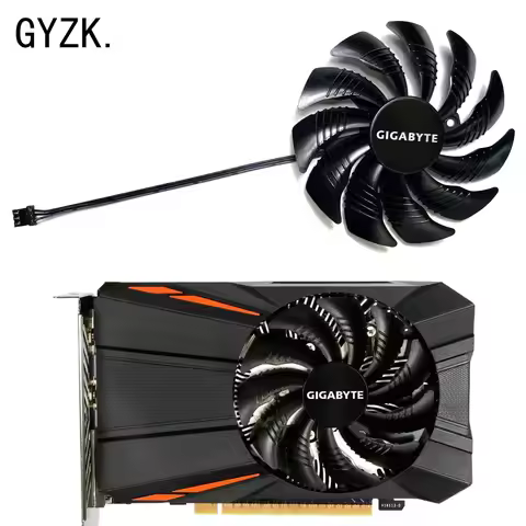 For GIGABYTE GeForce GTX1050 1050ti RX550 560 Mini ITX Graphics Card Replacement Fan T129215SU