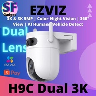 EZVIZ H9c Dual (3K & 3K 10MP | Color Night Vision | 360° View | AI Human , Vehicle Detect | Weathepr