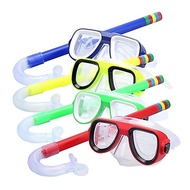 snorkeling set snorkeling mask Kanak-kanak Divine Goggle Mask Breathing Tube Shockpoof Anti-fog D