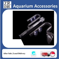 ADA Style glass Lily pipe inlet and outlet for canister filter aquarium fish tank