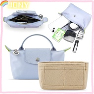 JONYE Linner Bag, Storage Bags Multi-Pocket Insert Bag, Durable Portable Felt Travel Bag Organizer Longchamp Mini Bag