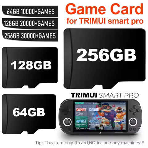 Trimui Smart Pro Game Console SD Card 256GB Pre-install 30000+ Retro Games 50+ Emulators for PSP/PS1